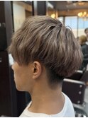 刈り上げマッシュ×ミルクティーベージュ