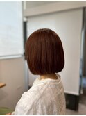 20代30代40代◎似合わせカットチェリーブラウンボブスタイル