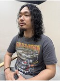 Aライン☆重めワンレンエッジの効いたメンズパーマ