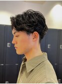 Men's/メンズパーマ/学割U24/ニュアンスパーマ/センターパート