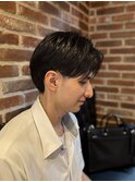 ツーブロック×センターパート[神田/理容室/刈り上げ/men's]
