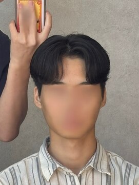 エクシア 六甲道店(EXCIA) 大人センターパート/ダウンパーマ/韓国メンズヘア