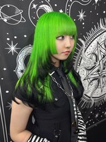 エルシャドール(EL-SHADDOLL)&nbsp;ライトグリーン　黄緑ヘア　レイヤー　エンドカラー　名古屋