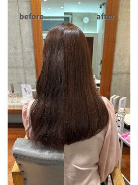 ヘアースタジオ ゼン カロン(Hair studio Zen kalon) ヘーゼルグレージュ×ナチュラルブラウンロング20代30代40代50代