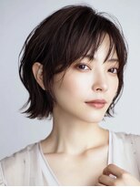 ハーツ(Heart's)&nbsp;ショートボブ×白髪ぼかし透明感カラー