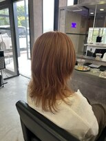 メゾンセブンルックス 宇都宮簗瀬店(Maison 7LOOKS)&nbsp;オレンジベージュ×ハッシュカット《吉澤》