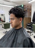 MEN'SHAIRウルフカルマパーマメンズショートイージーパーマ