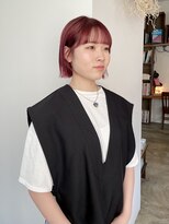 ヘアーアイストゥーレ(HAIR ICI TRE) ピンクレッド春カラー担当渡辺聖