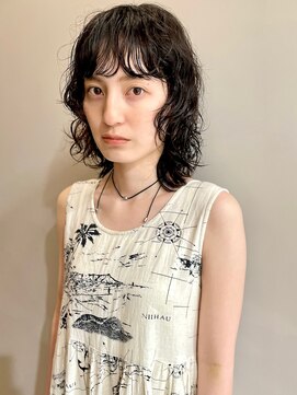 イギー(igggy) ミディアムウルフ☆パーマスタイル
