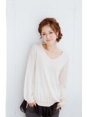 雰囲気抜群の愛されアレンジスタイル♪