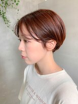 テトヘアー(teto hair) オレンジベージュ、ショートボブ、マッシュショート