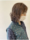 髪質改善　ミディアムパーマ　森藤指名