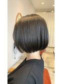 crenierで作るダークグレージュのボブ●