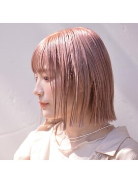 ドルセ(Dulce) 【Dulce】ピンクベージュ×Aラインボブ