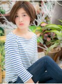 オリーブアッシュ小顔レディースショートc5戸頭20代30代40代