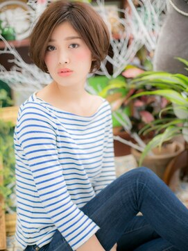 カバーヘア イヴ 戸頭店(COVER HAIR EVE) オリーブアッシュ小顔レディースショートc5戸頭20代30代40代