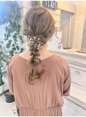 【杏実】編み下ろしヘア パーティーヘアセットお呼ばれアレンジ