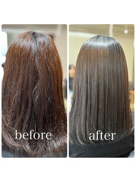 アレッタ 大森町(aletta) カット+カラー+酸性ストレート+細胞補修