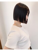 切りっぱなしボブ　マチルダボブ　前髪ボブ  ミニボブ