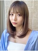 ワンカールレイヤー イルミナカラー 前髪カット 表参道20代30代