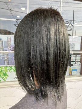 フリー(Free) 髪質改善カラーオリーブベージュ/ブルーアッシュ