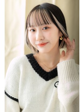 カバーヘア 上尾西口店(COVER HAIR) インナーカラーフェイスフレーミングハイライトZ上尾10代20代