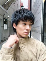 ガーデン 銀座(GARDEN)&nbsp;艶センターパートニュアンスパーマカルマパーマダークアッシュ