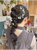 ヘアセット/ヘアアレンジ/ヘアメイク/ハーフアップ/前髪カット