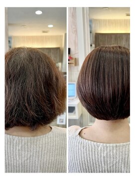 ネクサス ファイブ 八幡宿店(NEXUS-V) 大人可愛いくびれショートボブ髪質改善カラー【NEXUS‐V】