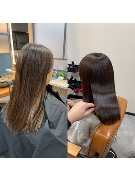 ナチュラル 古川店(Natural) 古川　大崎市　縮毛矯正　髪質改善　トリートメント　艶髪カラー