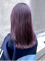 マノハル(MANOHARU)&nbsp;ブリーチ２回　暖色パープルカラー