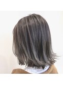 外はねボブ×ハイライトカラー