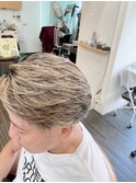 フェザーカット ウィービングカラー