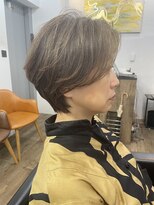 ハーツ(Heart's) 白髪ぼかし/イメチェンヘアスタイル/前髪カタログ/ショートボブ