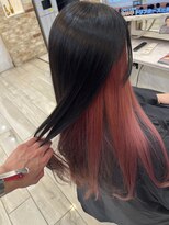 ティンク センター南 (Tink)&nbsp;☆1ブリーチで作るインナーピンクカラー☆