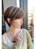【elcot】大人かわいい小顔ショートボブショートヘア
