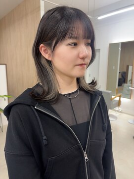 ミリ 奈良店(mm) オリーブグレージュ/近鉄奈良/ベージュ/学割/奈良/ボブ/くびれ