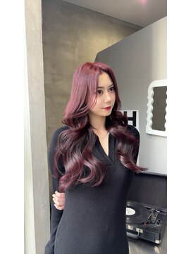 ソルレム(sol-lem) ブリーチなしダークレッドカラー