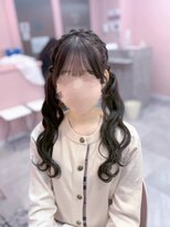 ラルム 大宮東口店&nbsp;編みカチュツインテール