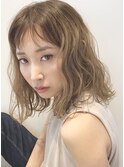 【tela】クリスタルグレージュ・ウェーブミディアム【溝の口】