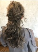 ハイライト ハーフアップ nico中川