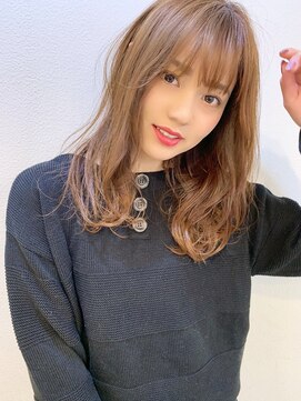 マリアバイアフロート(Maria by AFLOAT) 【添田】デジタルパーマ ハイトーンなことりベージュ 毛先パーマ