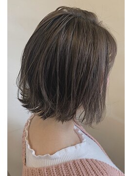 レセ 新松戸駅前店(Laissez) 王道外ハネ前下がりボブ/ハイライトカラー【新松戸駅前店】