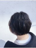 前上がりショートボブスタイル