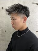 フェード×ホワイトメッシュ×ジェットモヒカン