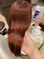 カミビト マヴィー(kamibito mavie)&nbsp;ブリーチアプリコットオレンジカラー×髪質改善トリートメント