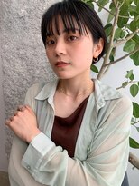 イースエモーション(ease et motion) 【ease et motion】ぱっつんワイドバング ショートボブ