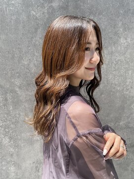 ロンドルーチェ 心斎橋(Lond luce) ダークアッシュ/ミディアムレイヤーカット［髪質改善/縮毛矯正］