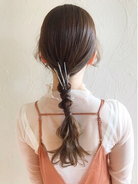 ラシェンテ エイジア 高槻(La Sente Aja) 結婚式ヘアアレンジ　お呼ばれスタイル　編みおろし