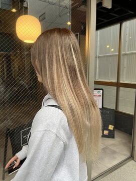 リエコー(RE'ECHO) プルエクステ/バレイヤージュ/ホワイトベージュ